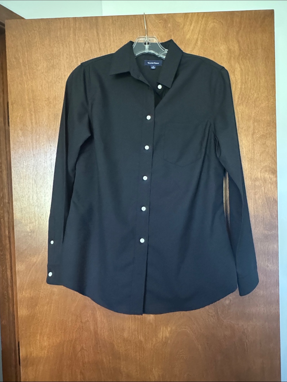 Black Button-Up wool&prince 100% wool